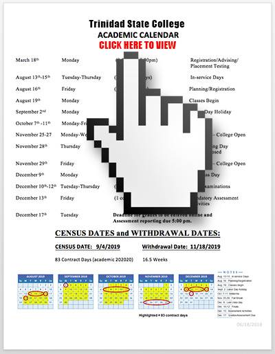 Academic Calendar PDF link image