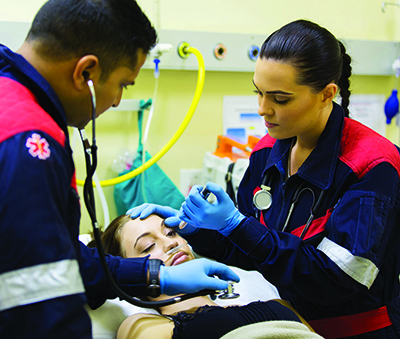 EMT technicians image